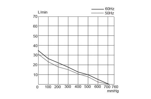 Lab vacuum pump LAB-20-Performance