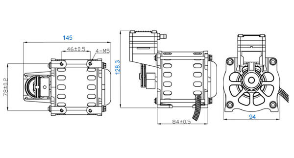 UN-16Y Dimensional drawings