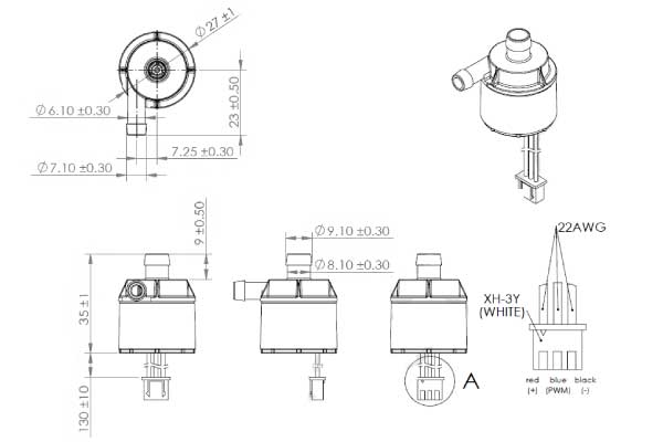 水幫浦,水泵DC-1.5W-BL-Performance